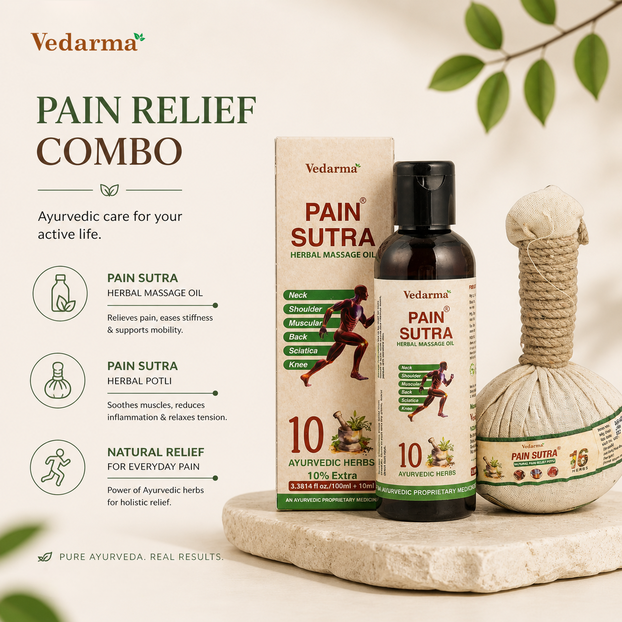 Pain Sutra Potli + Pain sutra oil