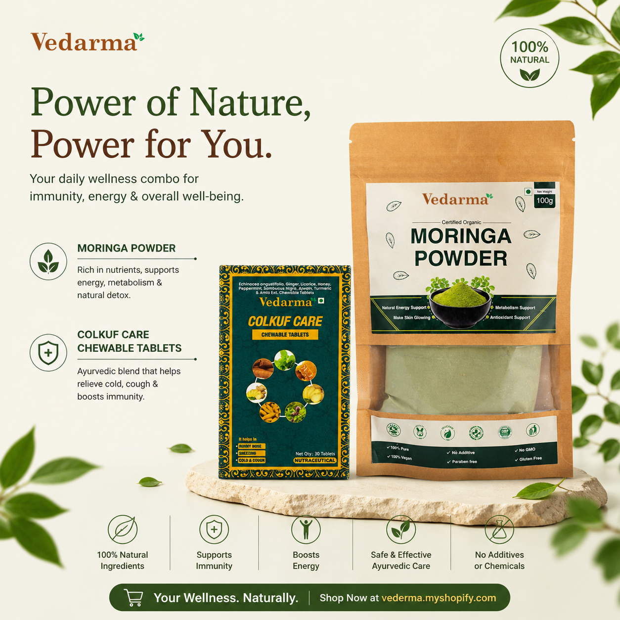 Colkuf Care + Moringa Powder
