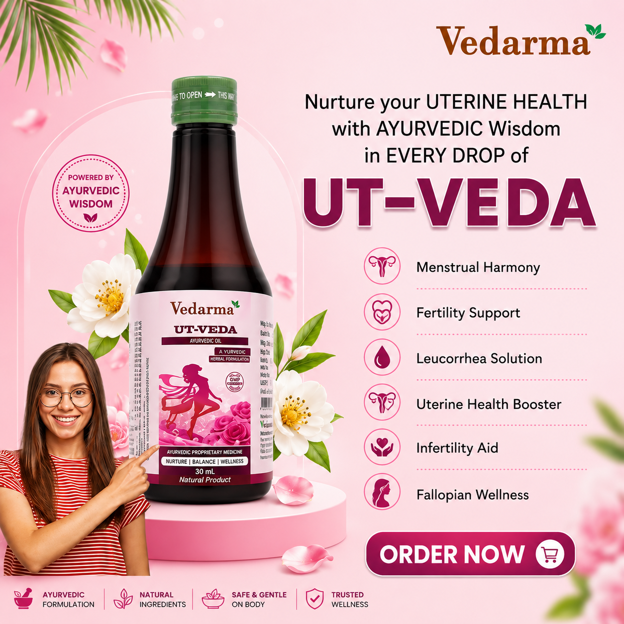 UT Veda Ayurvedic Medicine For PCOD Irregular Periods