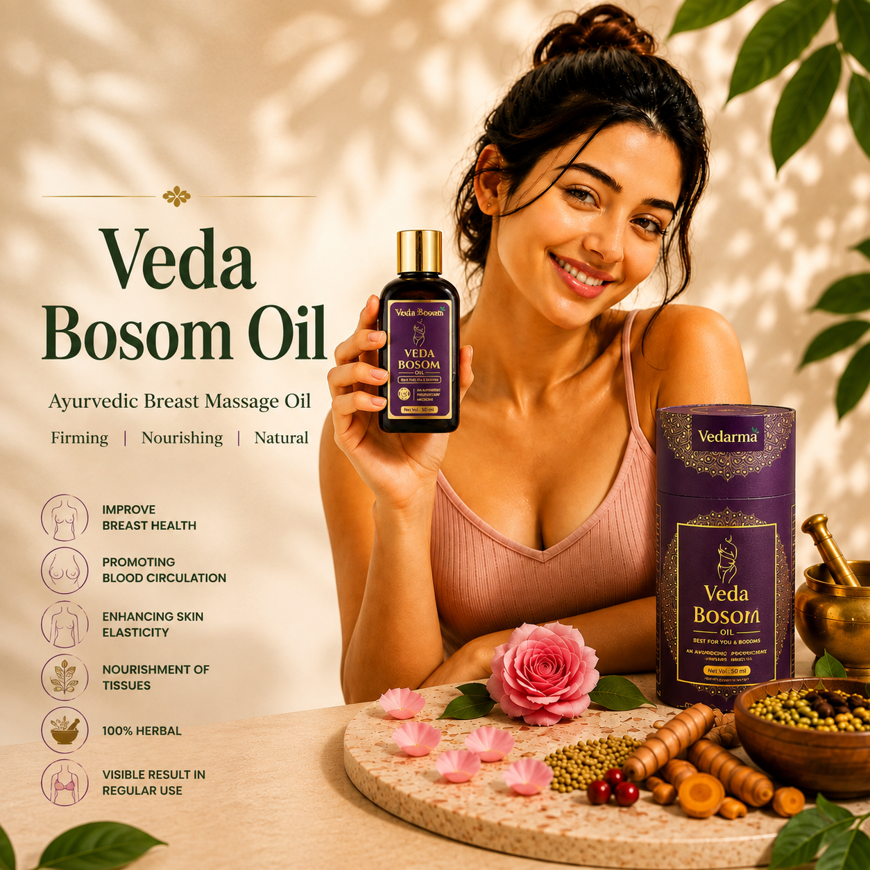 Veda Bosom Ayurvedic Breast Massage Oil