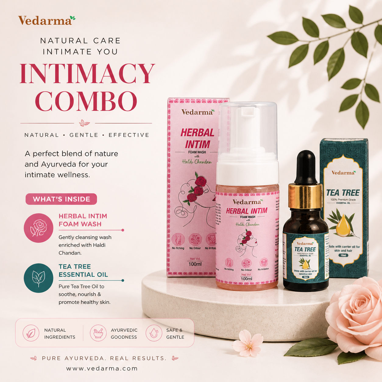 Herbal intim wash + Tea Tree Oil