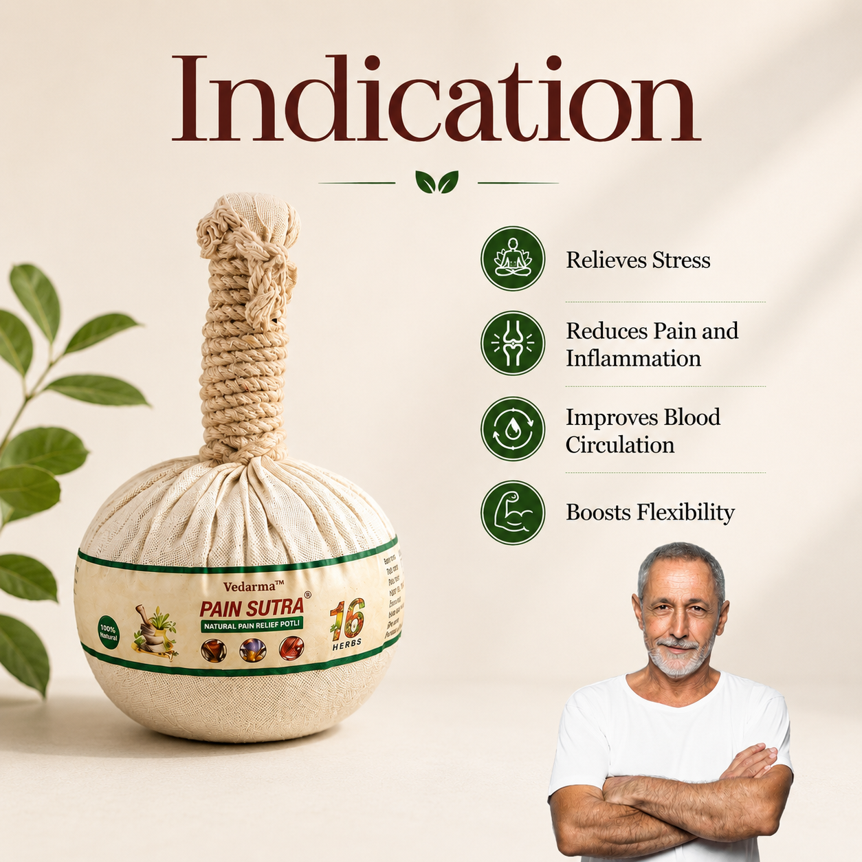 Pain Sutra-Natural Pain Relief Potli Joint Pain, Arthritis Pain, Back Pain