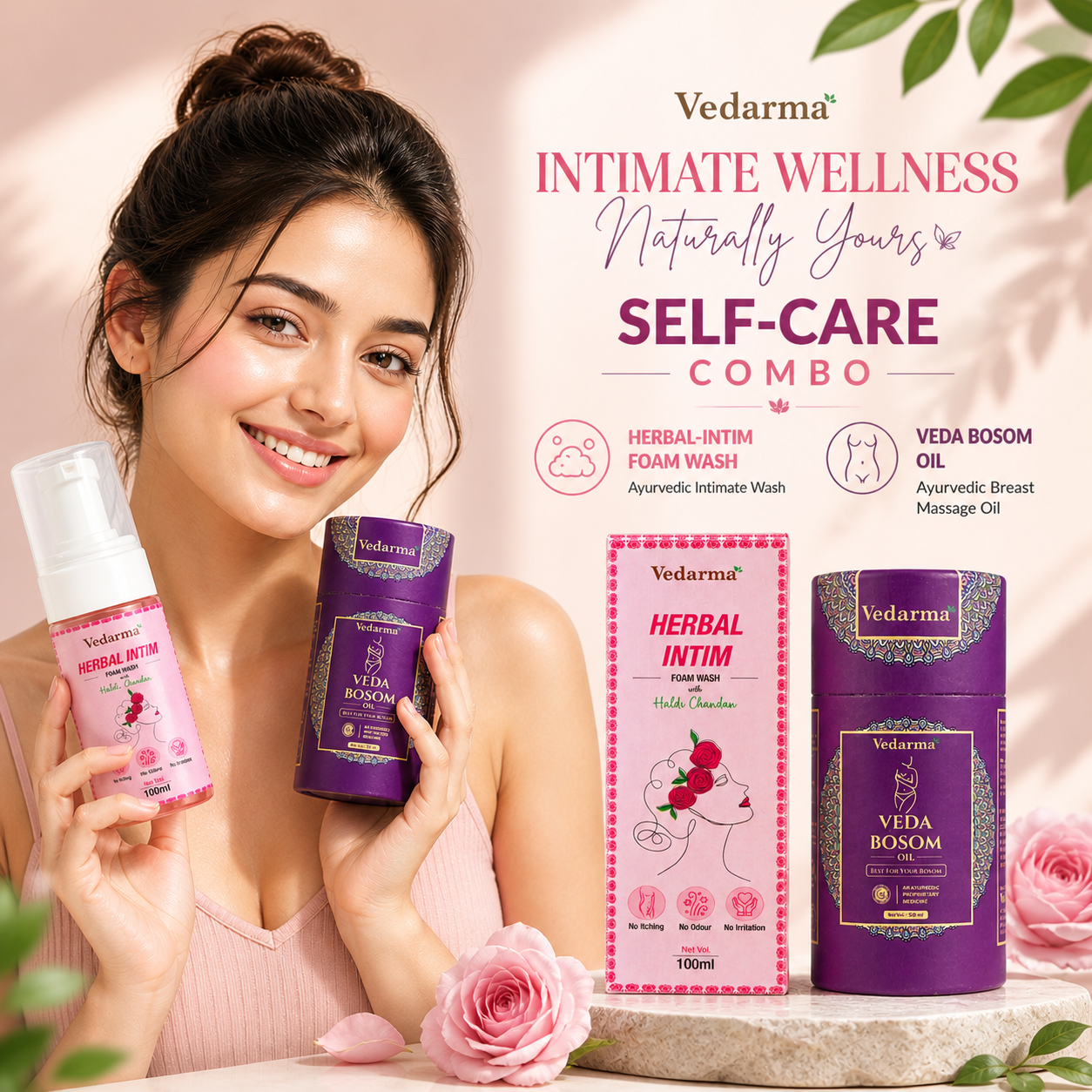 Herbal Intim Wash + Veda Bosom