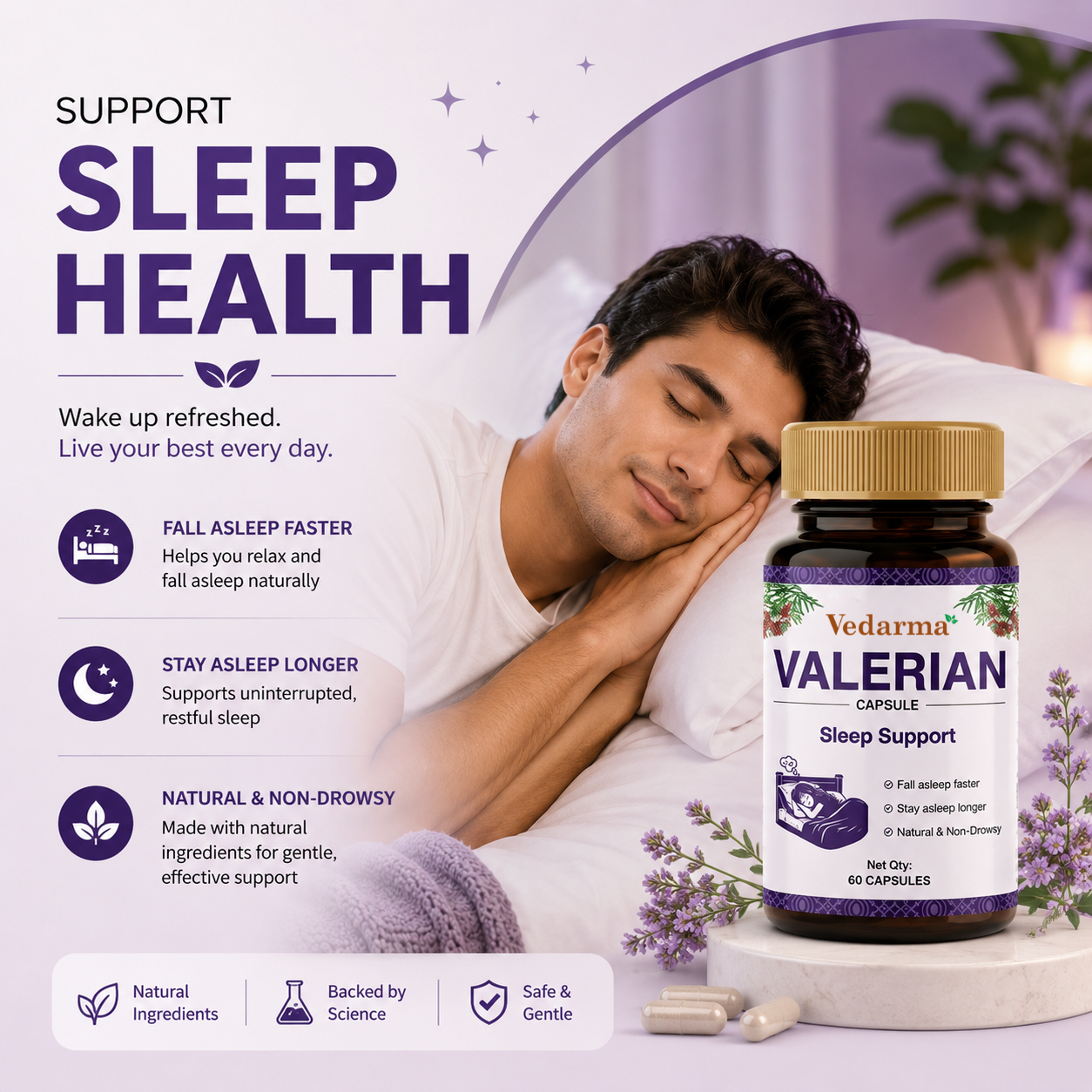Valerian Capsule - Natural Sleep Support and Stress Relief