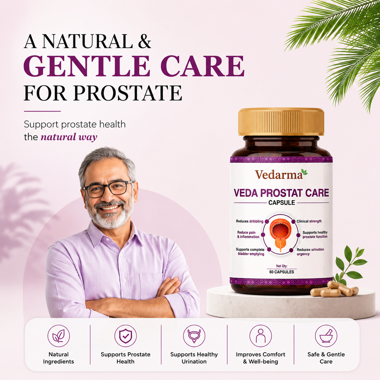 Veda Prostat Care Capsule – Ayurvedic Medicine for Prostate