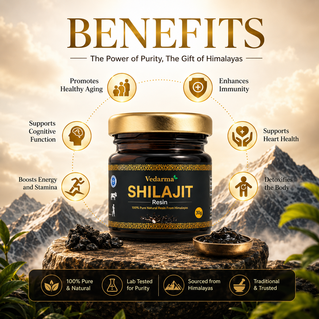 Shilajit Resin - Pure Himalayan Shilajit/Shilajeet Resin