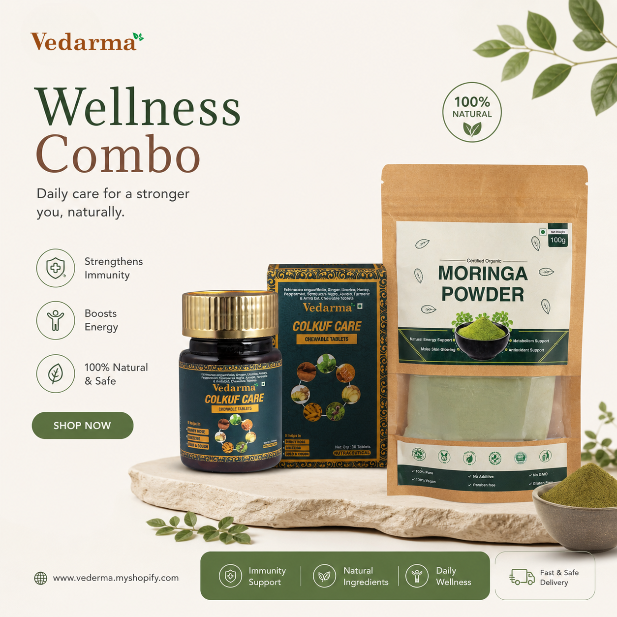Colkuf Care + Moringa Powder