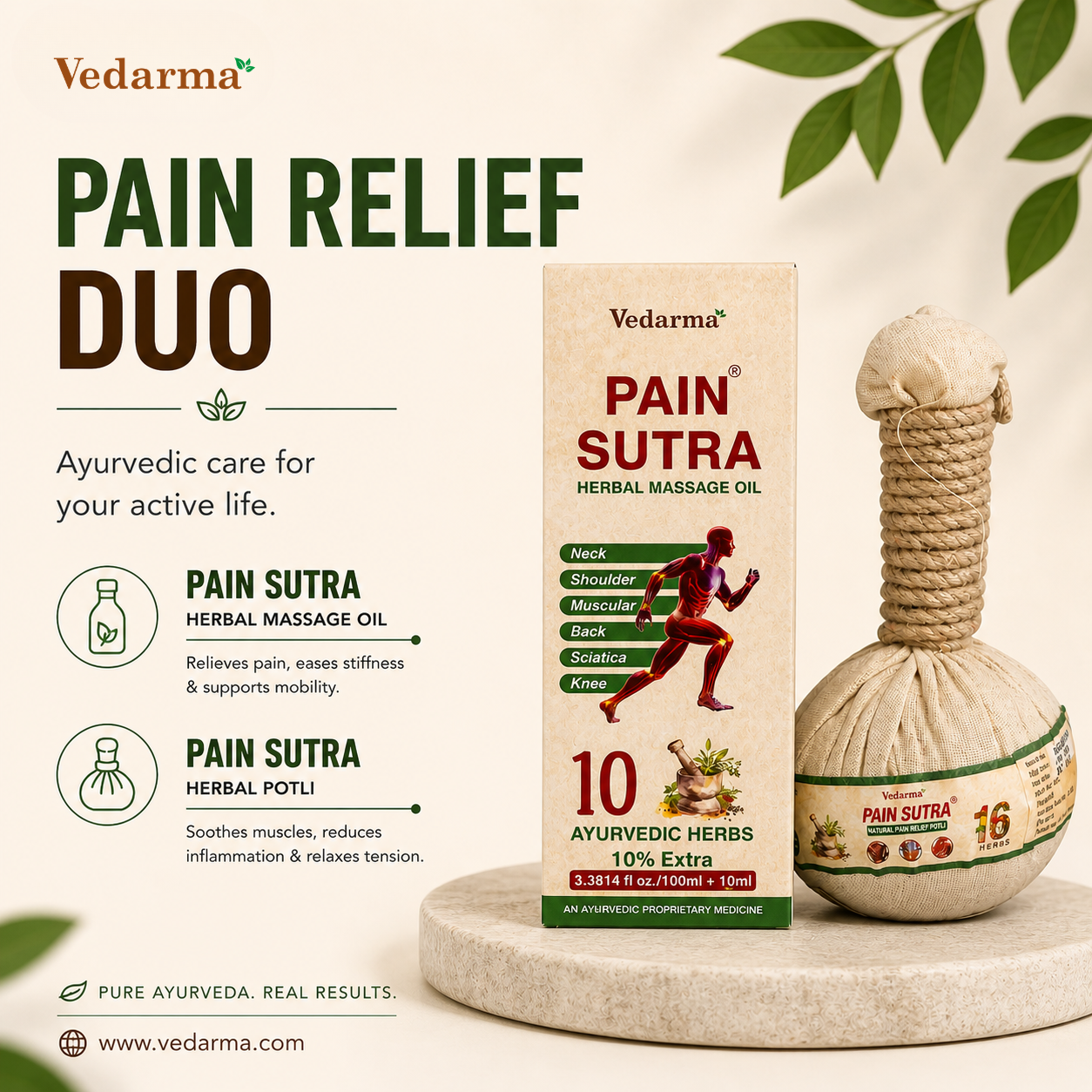 Pain Sutra Potli + Pain sutra oil