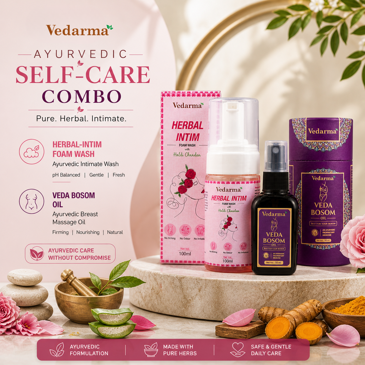 Herbal Intim Wash + Veda Bosom