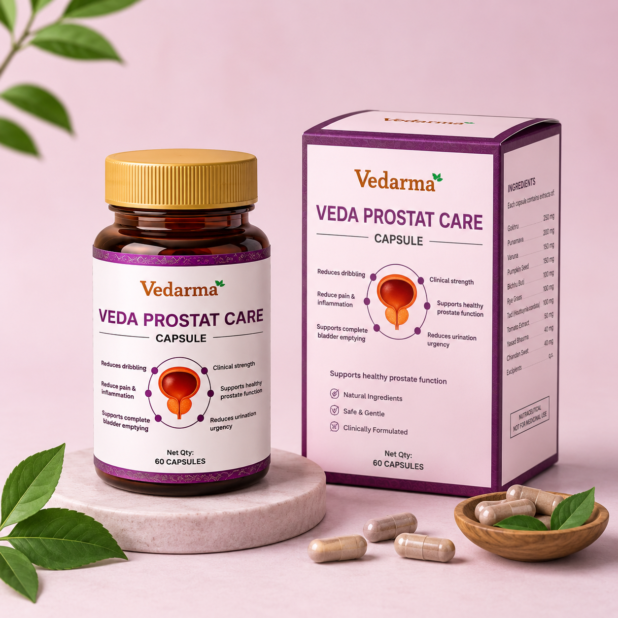 Veda Prostat Care Capsule – Ayurvedic Medicine for Prostate