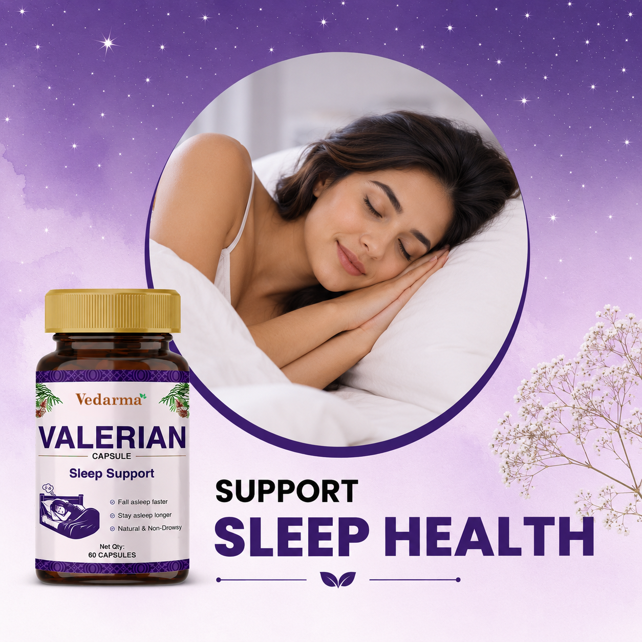 Valerian Capsule - Natural Sleep Support and Stress Relief