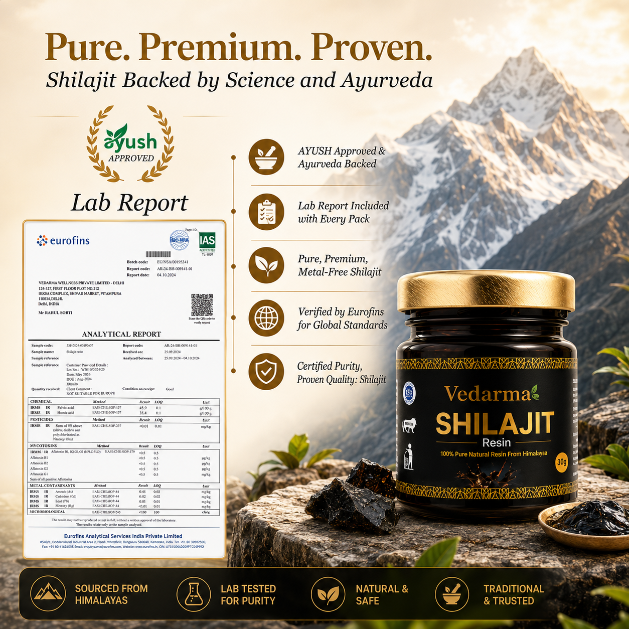 Shilajit Resin - Pure Himalayan Shilajit/Shilajeet Resin