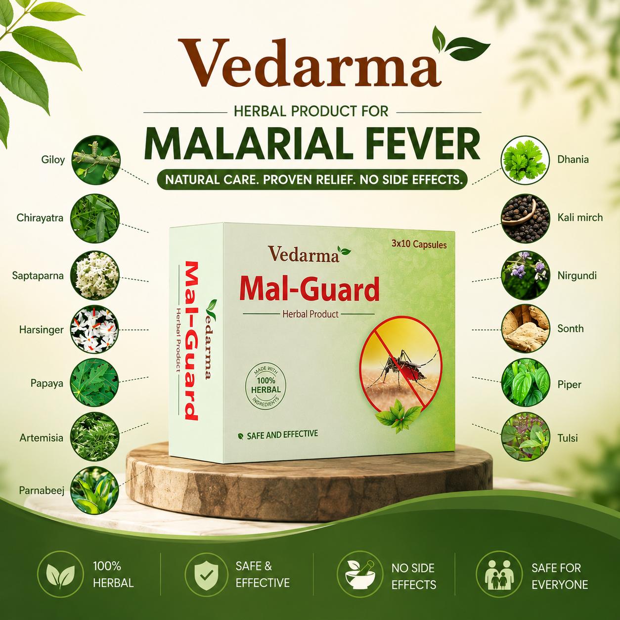 Mal Guard Herbal Product For Malarial Fever