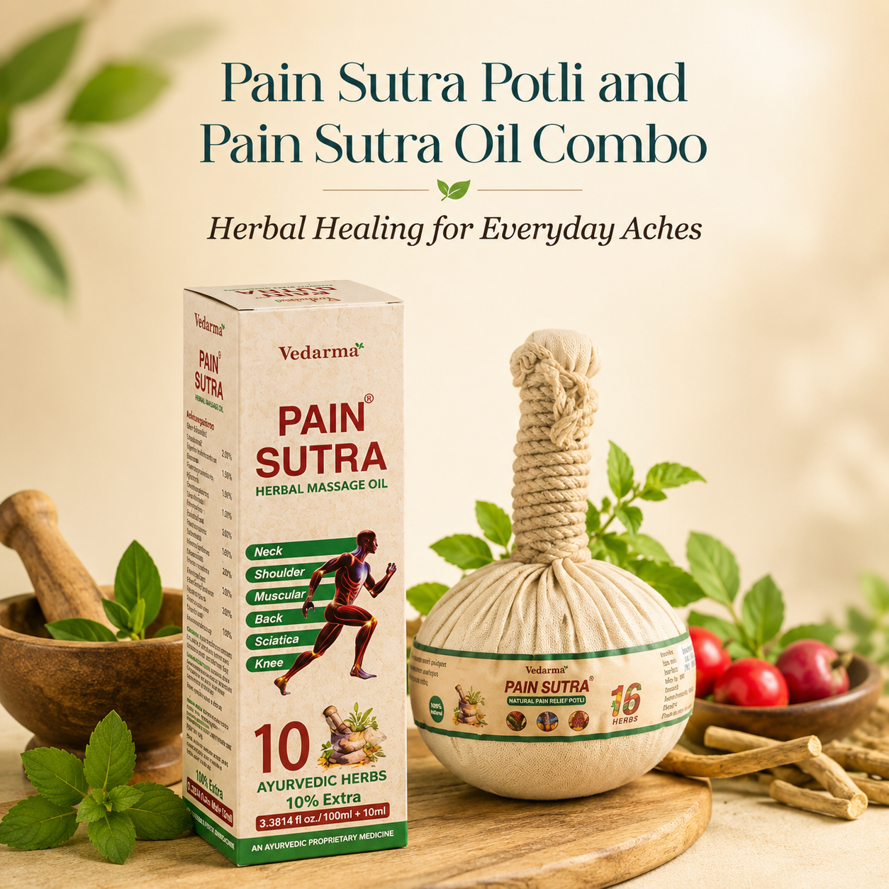 Pain Sutra-Natural Pain Relief Potli Joint Pain, Arthritis Pain, Back Pain
