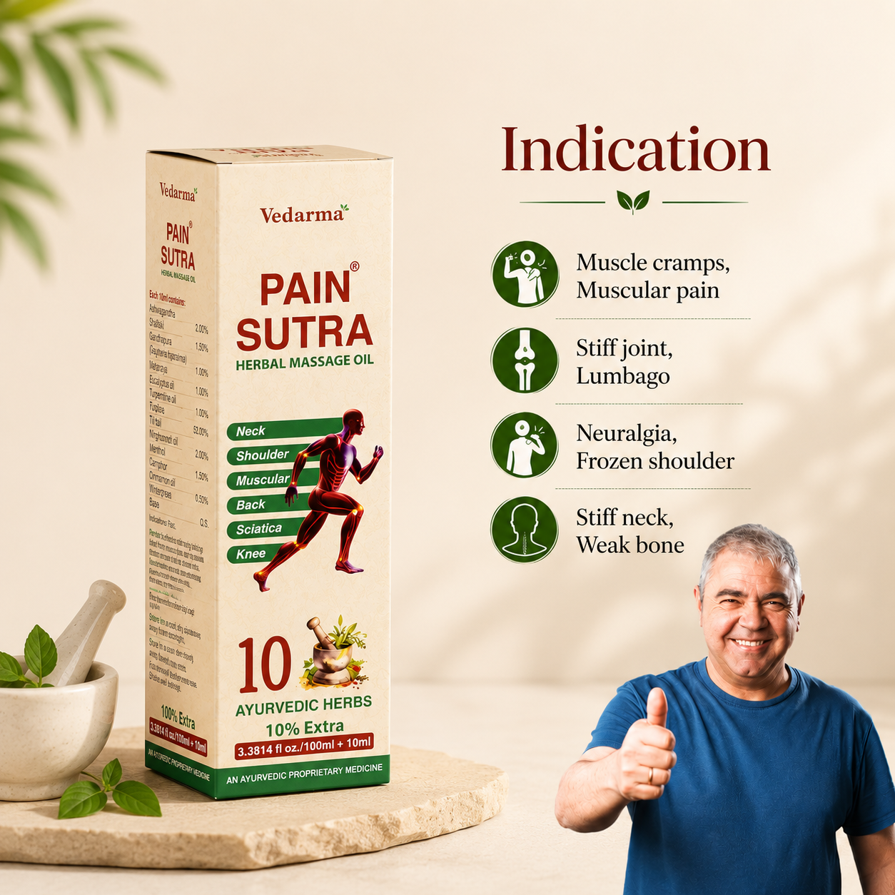 Pain Sutra-Natural Pain Relief Potli Joint Pain, Arthritis Pain, Back Pain