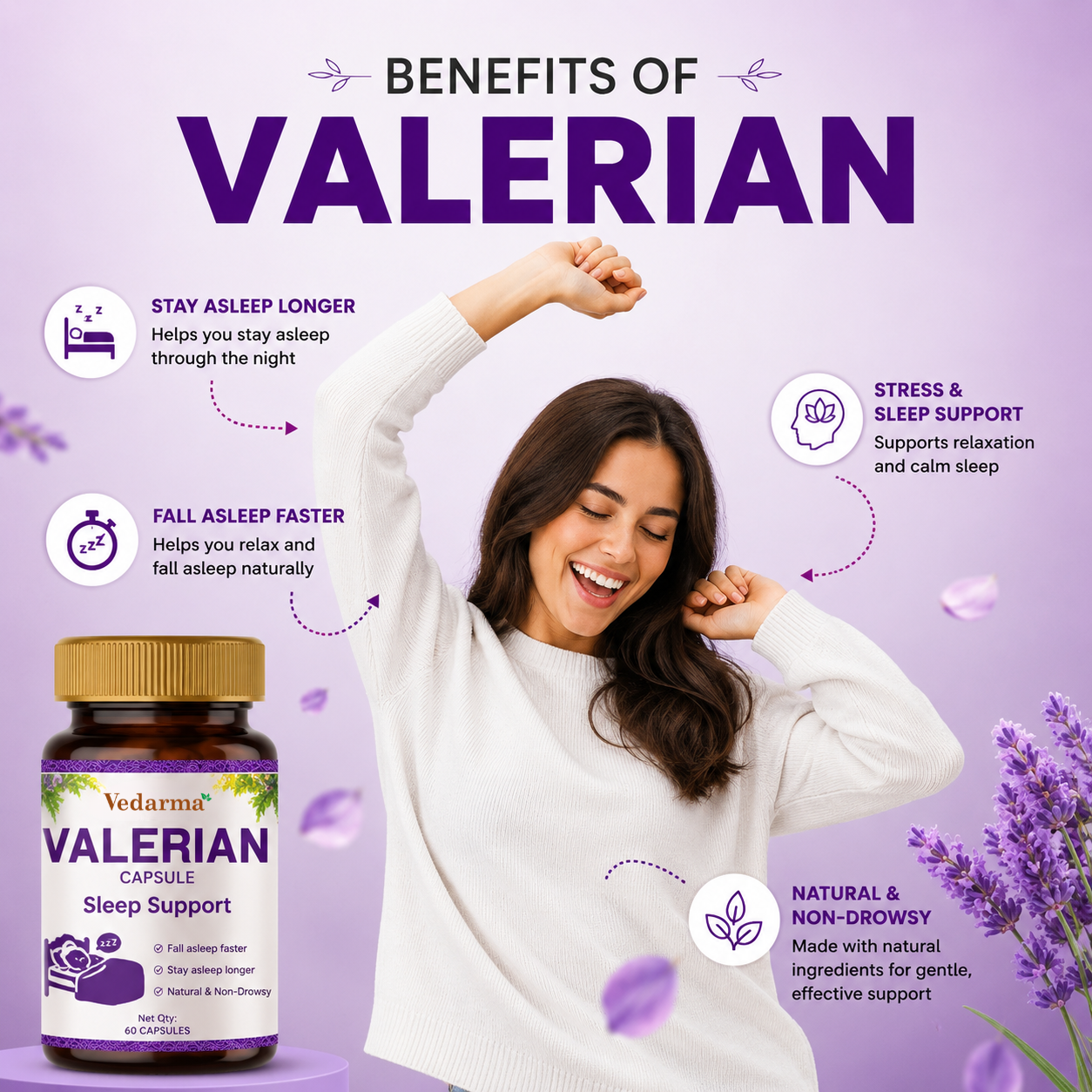 Valerian Capsule - Natural Sleep Support and Stress Relief