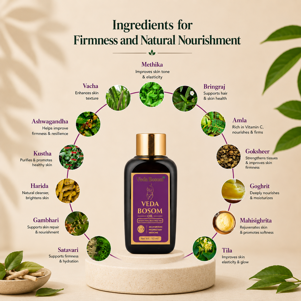 Veda Bosom Ayurvedic Breast Massage Oil
