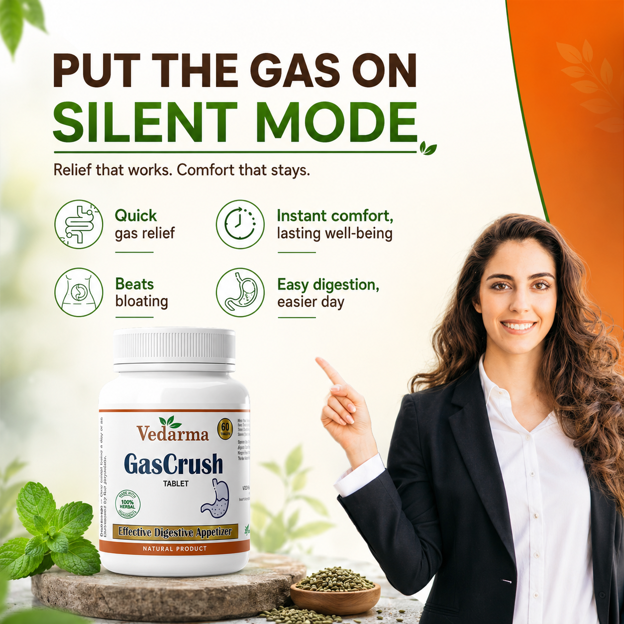 Gascrush Tablets Ayurvedic Medicine For Gas and Acidity
