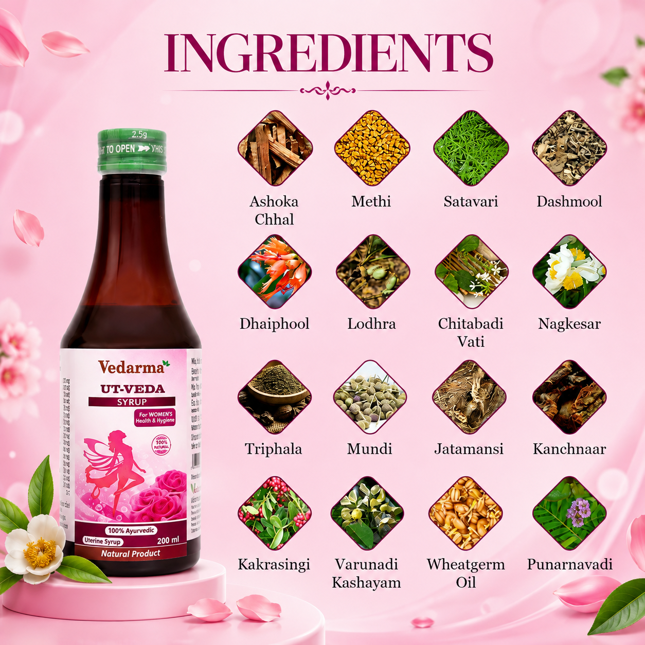 UT Veda Ayurvedic Medicine For PCOD Irregular Periods