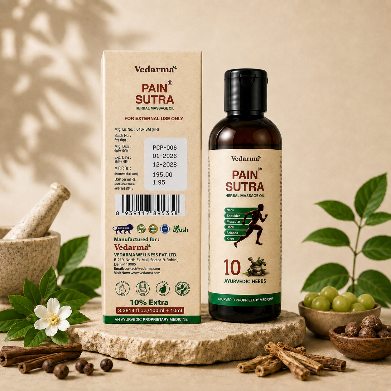 Pain Sutra Ayurvedic Pain Relief Oil Natural Pain Relief Solution
