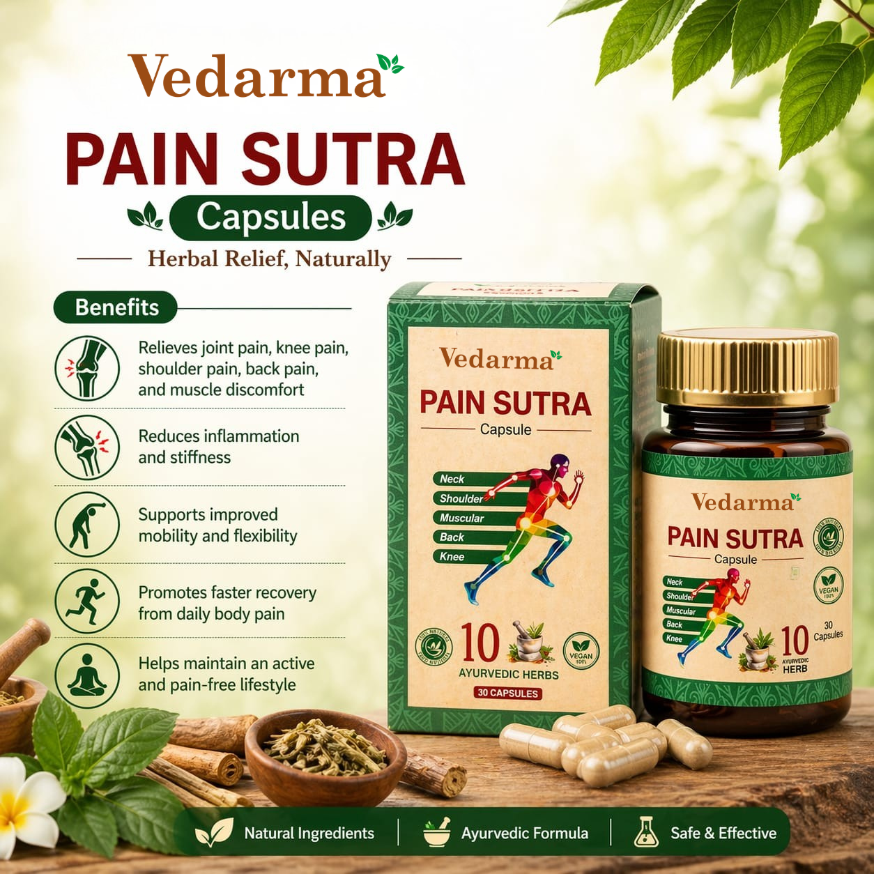 Ultra Effective Herbal Pain Sutra Capsules for Active Lifes