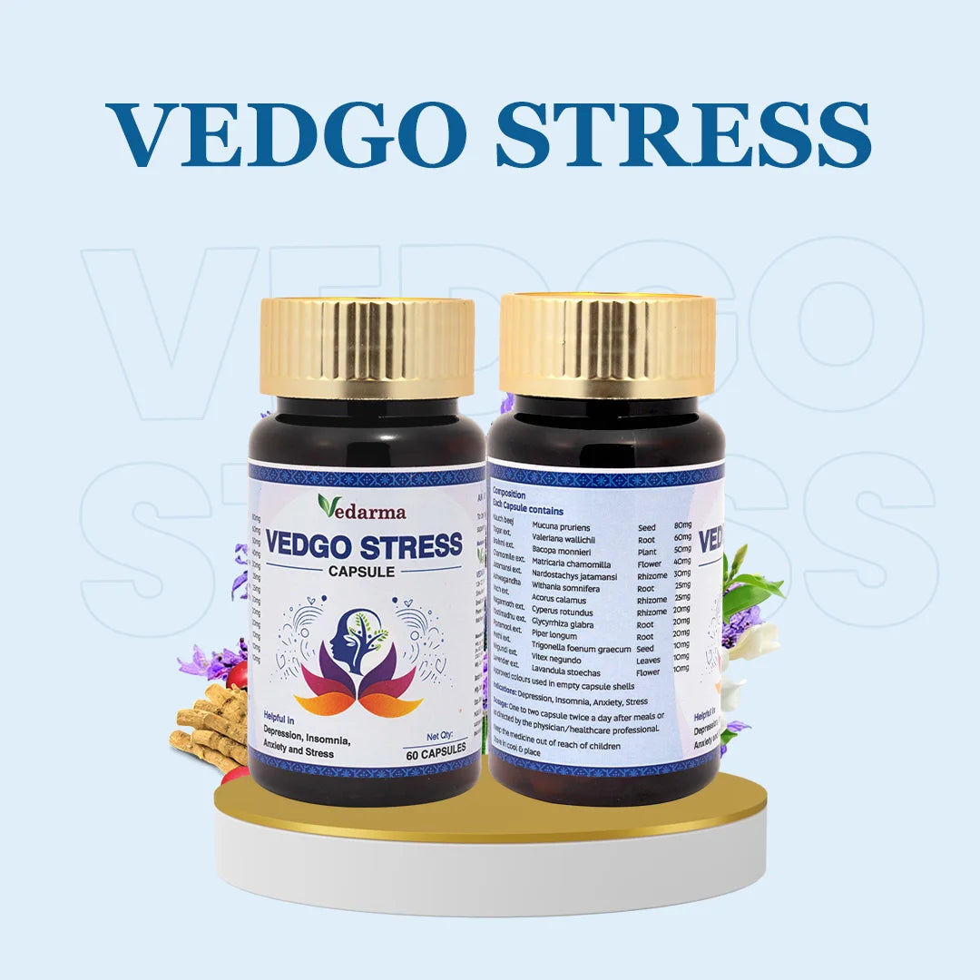 Vedgo Stress Capsule Ayurvedic Medicine For Stress and Anxiety