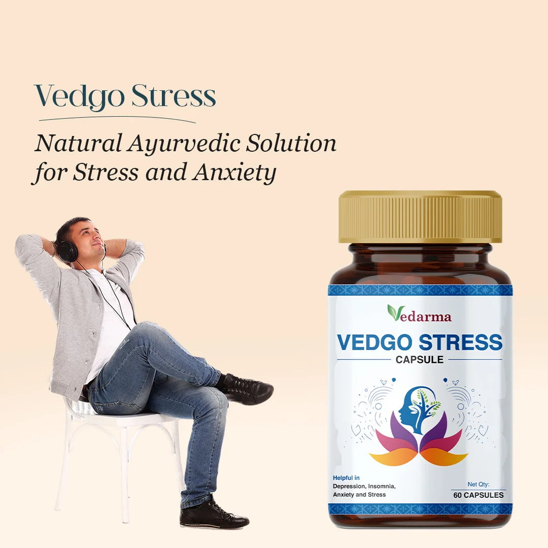 Vedgo Stress Capsule Ayurvedic Medicine For Stress and Anxiety